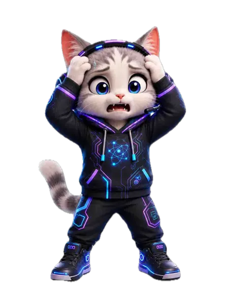 困っているアリーナキャット